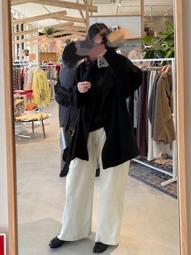 「アイテム（バレエシューズ）」を使った、jmsn_cさん（レディース・163cm）の冬コーディネート