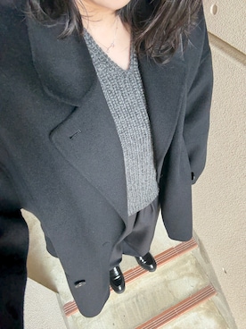 「アイテム（その他アウター、ブラック系）」を使った、jmsn_cさん（レディース・163cm）の秋コーディネート