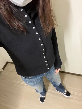 「リーバイス」｜「アイテム（アナログ腕時計）」を使った、jmsn_cさん（レディース・163cm）の秋コーディネート