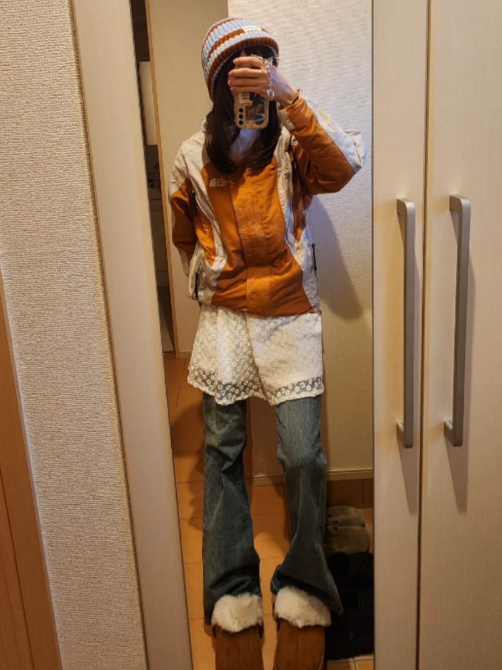 ari。さんの（THE NORTH FACE）を使ったコーディネートの1枚目の写真