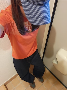 「THE NORTH FACE」｜「アイテム（キャップ）」を使った、ari。さん（レディース・161cm）の夏コーディネート