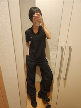 「オールブラックコーデ」｜ari。さん（レディース・161cm）の秋コーディネート