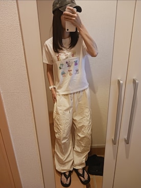 「アイテム（サンダル）」を使った、ari。さん（レディース・161cm）の夏コーディネート