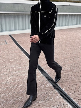「CELINE」｜「アイテム（スラックス）」を使った、はやてまるぅさん（メンズ・165cm）の冬コーディネート