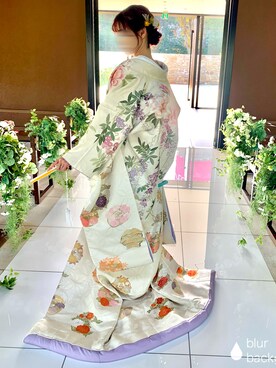 「kimono（キモノ）のアイテム」を使った、shihoさん（レディース・164cm）の秋コーディネート