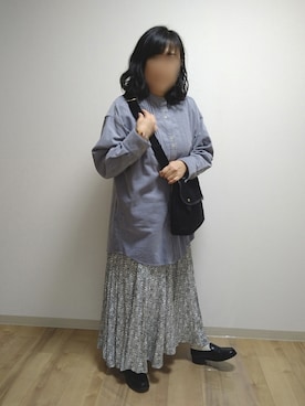 「INTER FACTORY（インターファクトリー）のアイテム（スカート）」を使った、mochaさん（レディース・155cm）の春コーディネート
