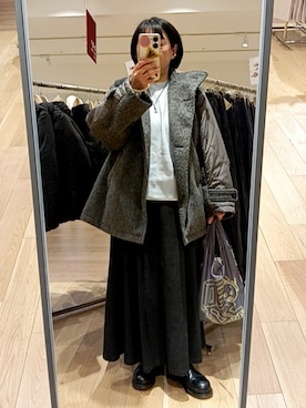 「studio CLIP（スタディオクリップ）のアイテム」を使った、mochaさん（レディース・155cm）の冬コーディネート