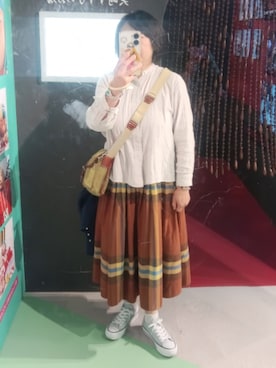「DANTON（ダントン）のアイテム」を使った、mochaさん（レディース・155cm）の春コーディネート