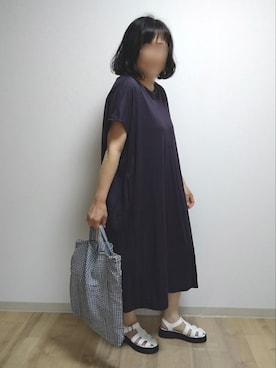 「アイテム（ワンピース、その他）」を使った、mochaさん（レディース・155cm）の夏コーディネート