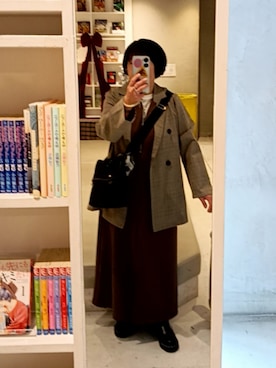 「3coins（3coins）のアイテム（アクセサリー）」を使った、mochaさん（レディース・155cm）の冬コーディネート