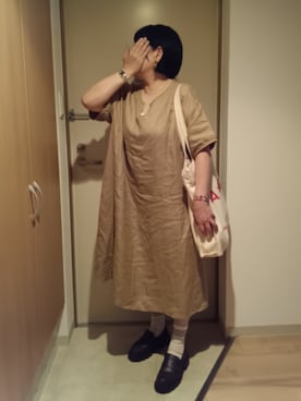 「アイテム（イヤリング）」を使った、mochaさん（レディース・155cm）の夏コーディネート