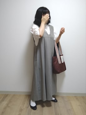 「シアタープロダクツ(THEATRE PRODUCTS)」｜「アイテム（ワンピース/ドレス）」を使った、mochaさん（レディース・155cm）の夏コーディネート