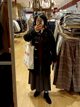 「coen（コーエン）のアイテム」を使った、mochaさん（レディース・155cm）の冬コーディネート