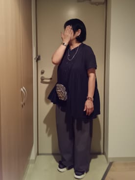 「スパンコール」｜「アイテム（パンツ）」を使った、mochaさん（レディース・155cm）の夏コーディネート