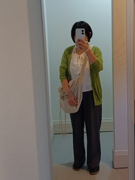 「アイテム（イヤーカフ）」を使った、mochaさん（レディース・155cm）の秋コーディネート