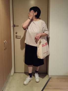 「studio CLIP（スタディオクリップ）のアイテム」を使った、mochaさん（レディース・155cm）の夏コーディネート