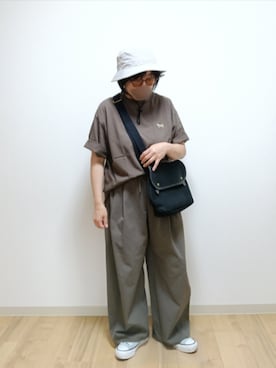 「BRADY（ブレディー）のアイテム（バッグ）」を使った、mochaさん（レディース・155cm）の秋コーディネート