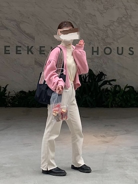 「archives（アルシーヴ）のアイテム（パンツ）」を使った、ユさん（レディース・153cm）の春コーディネート