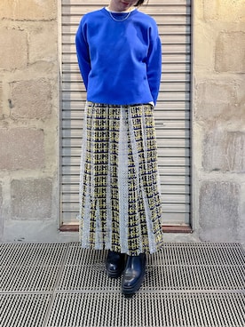 「B'2nd（ビーセカンド）のアイテム（ブーツ）」を使った、T.yukikoさん（レディース・156cm）の春コーディネート