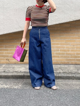 「MARNI（マルニ）のアイテム」を使った、T.yukikoさん（レディース・156cm）の冬コーディネート