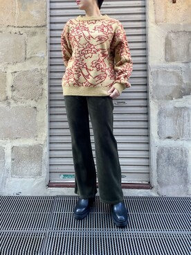 「B'2nd（ビーセカンド）のアイテム（ブーツ）」を使った、T.yukikoさん（レディース・156cm）の冬コーディネート