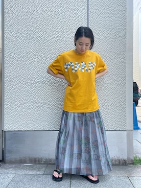 「NAKAGAMI（ナカガミ）のアイテム」を使った、T.yukikoさん（レディース・156cm）の春コーディネート