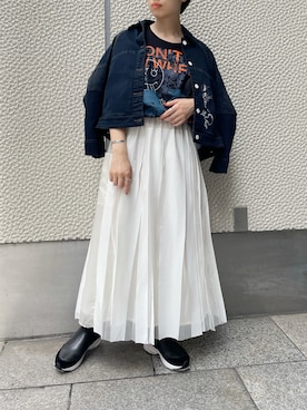 「EARLE（アール）のアイテム」を使った、T.yukikoさん（レディース・156cm）の夏コーディネート