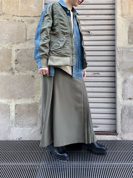 「THE KEIJI（ザ ケイジ）のアイテム」を使った、T.yukikoさん（レディース・156cm）の冬コーディネート