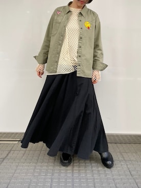 「B'2nd（ビーセカンド）のアイテム（ブーツ）」を使った、T.yukikoさん（レディース・156cm）の冬コーディネート