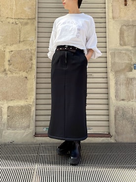 「EARIH（アーリ）のアイテム（スカート）」を使った、T.yukikoさん（レディース・156cm）の秋コーディネート