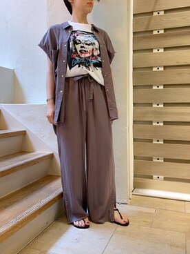 T.yukikoさん（レディース・156cm）の夏コーディネート