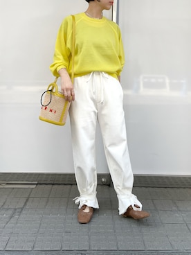「MARNI（マルニ）のアイテム」を使った、T.yukikoさん（レディース・156cm）の春コーディネート