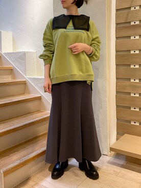「B'2nd（ビーセカンド）のアイテム（ブーツ）」を使った、T.yukikoさん（レディース・156cm）の春コーディネート
