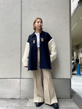 「B'2nd（ビーセカンド）のアイテム（ブーツ）」を使った、T.yukikoさん（レディース・156cm）の秋コーディネート