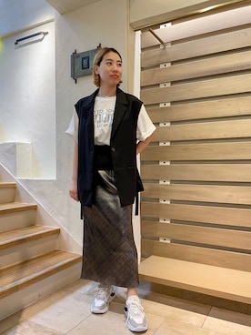 「NAKAGAMI（ナカガミ）のアイテム」を使った、T.yukikoさん（レディース・156cm）の夏コーディネート