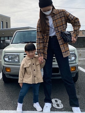 「GRL（グレイル）のチェーンフラップショルダーバッグ（ショルダーバッグ）」を使った、mau.さん（レディース・166cm）の秋コーディネート