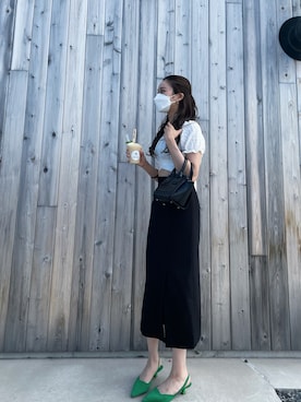 「solleim（ソルレム）のアイテム」を使った、mau.さん（レディース・166cm）の夏コーディネート