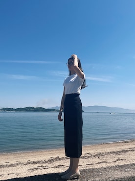 「solleim（ソルレム）のアイテム」を使った、mau.さん（レディース・166cm）の春コーディネート