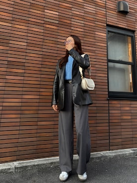 「shein」｜mau.さん（レディース・166cm）の秋コーディネート