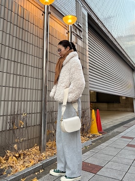 「archives（アルシーヴ）のアイテム」を使った、mau.さん（レディース・166cm）の冬コーディネート