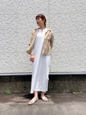 SHIRAMIZUさん（レディース・159cm）の夏コーディネート