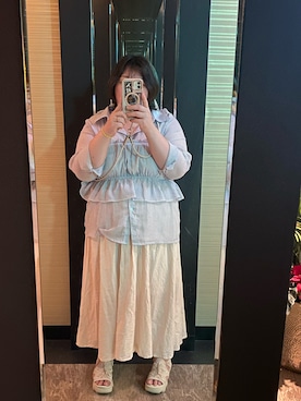 「キャミソール」｜えなじーさん（レディース・156cm）の秋コーディネート
