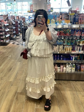 「H&M（エイチ・アンド・エム）のアイテム（トップス）」を使った、えなじーさん（レディース・156cm）の夏コーディネート