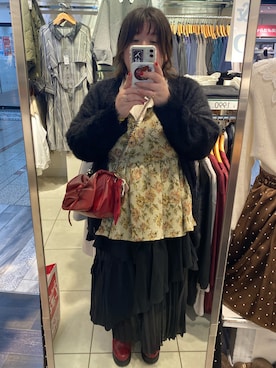 「アイテム（キャミソール）」を使った、えなじーさん（レディース・156cm・40代）の冬コーディネート