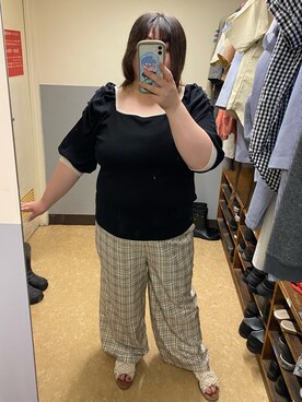 「デブでもオシャレしたい」｜「アイテム（サンダル）」を使った、えなじーさん（レディース・156cm）の夏コーディネート