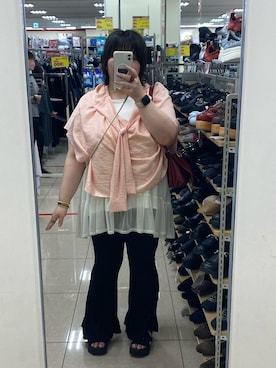 「Heather（ヘザー）のアイテム（バッグ）」を使った、えなじーさん（レディース・156cm）の秋コーディネート