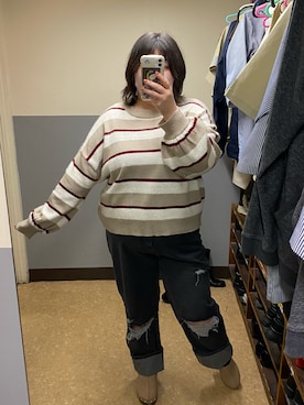 「デブでもオシャレしたい」｜「アイテム（サンダル）」を使った、えなじーさん（レディース・156cm）の春コーディネート