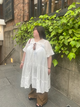 「coca（coca）（コカ）のアイテム」を使った、えなじーさん（レディース・156cm）の夏コーディネート
