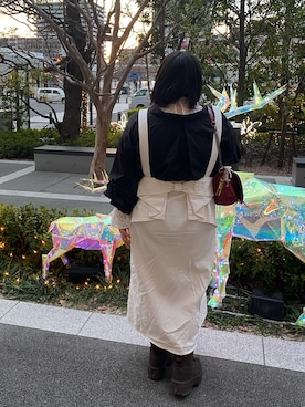 「Avail（アベイル）のアイテム（トップス）」を使った、えなじーさん（レディース・156cm）の春コーディネート