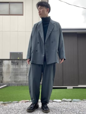 「アイテム（リング）」を使った、おたけさん（メンズ・174cm・20代）の冬コーディネート